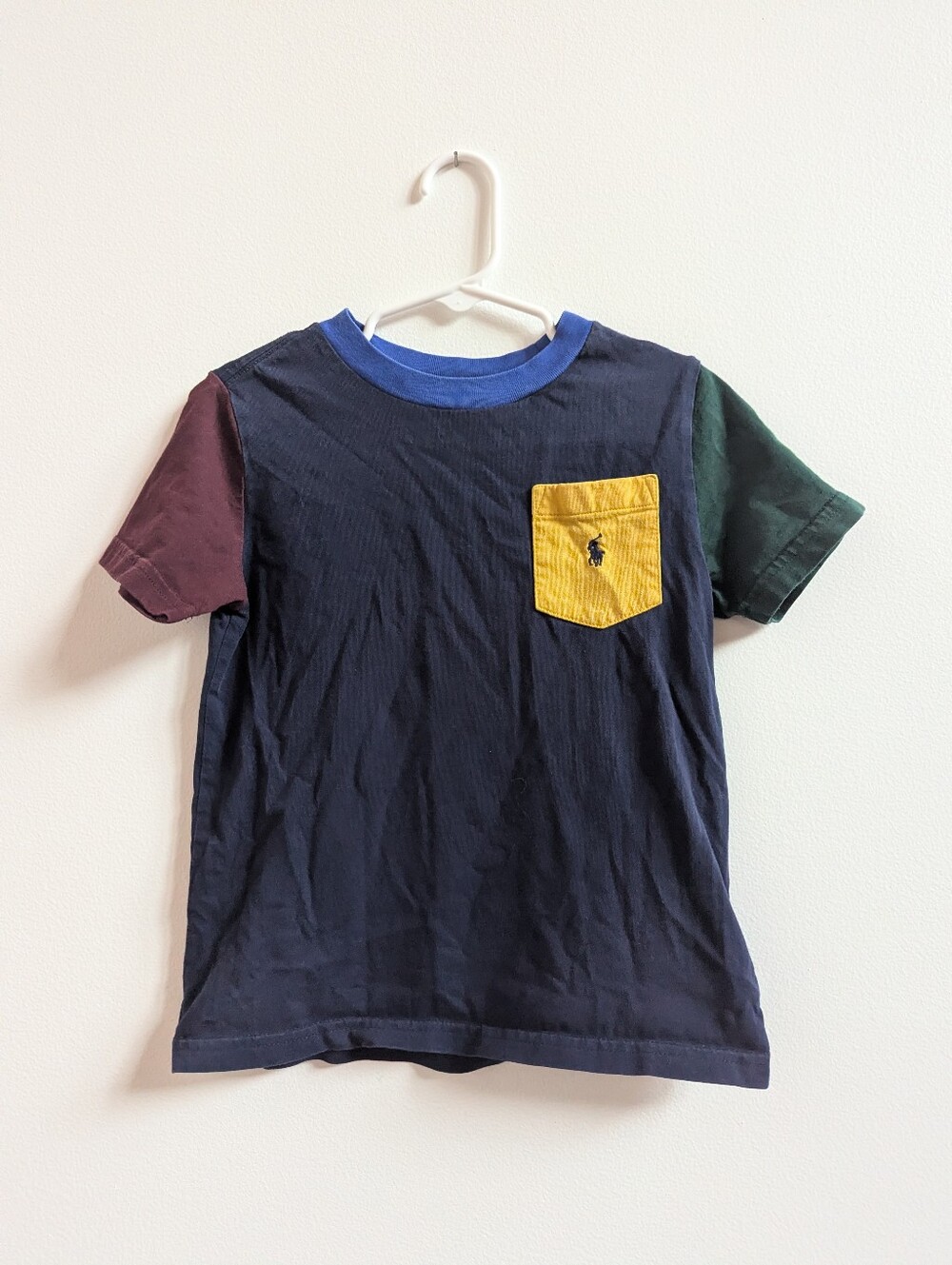 Polo Ralph Lauren Short Sleeve Boys 4 Colorblock Preppy Pony